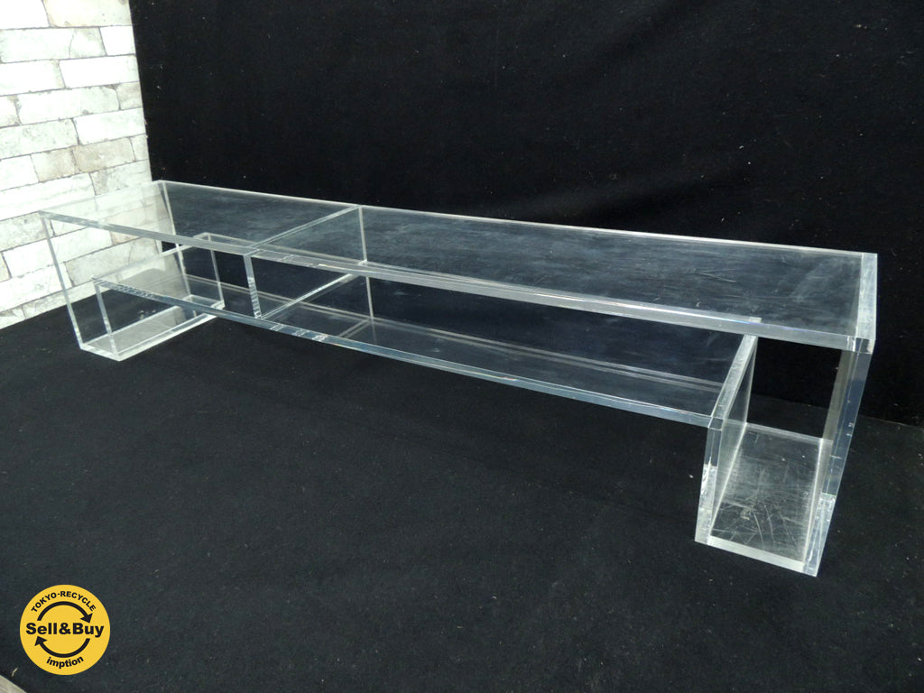 アボード abode ショージ SHOJI オケージョナルテーブル ラージ クリア(アクリル)　中古品 買い取りしました。祖師ヶ谷大蔵店 出張買取もお任せ下さい。