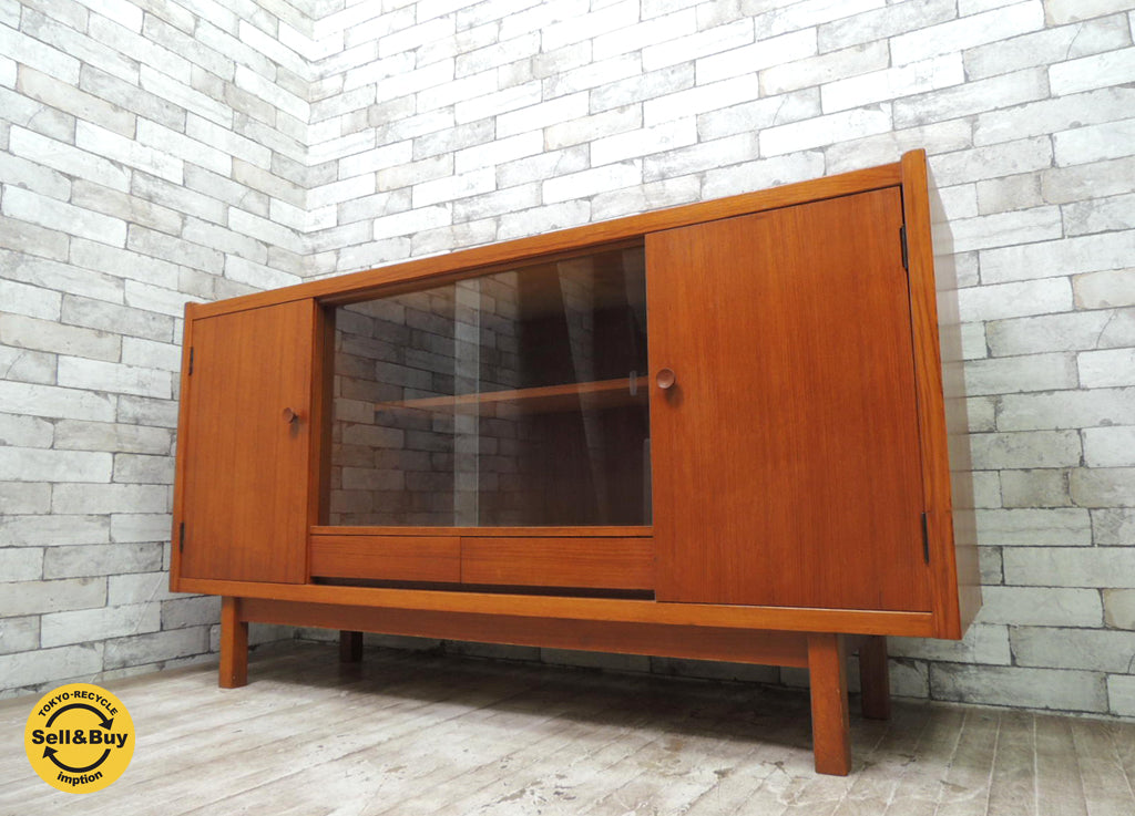 ジャパンビンテージ チーク材 サイドボード キャビネット　中古品 買い取りしました。祖師ヶ谷大蔵店 出張買取もお任せ下さい。