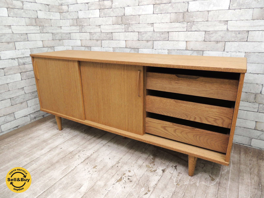 モモナチュラル Momo natural ヴェント VENT ミドルボード サイドボード オーク材　中古品 買い取りしました。祖師ヶ谷大蔵店 出張買取もお任せ下さい。