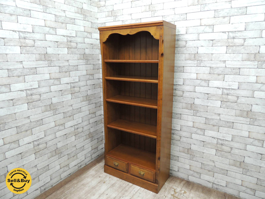 カリモク Karimoku コロニアルシリーズ ブックシェルフ 本棚 書棚  中古品  買い取りしました。経堂店 出張買取もお任せ下さい。
