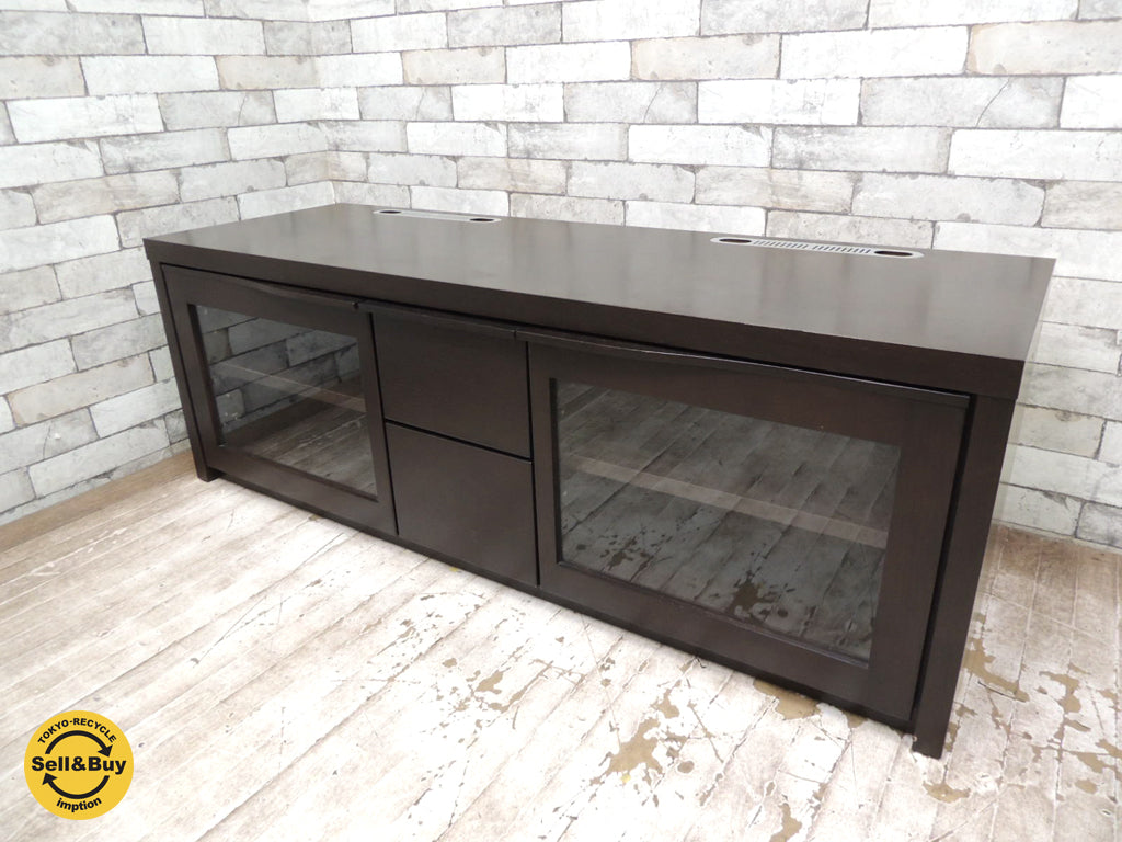 モーブル 大川家具 シャーフ AVボード テレビ台 W130cm IDC大塚 取り扱い   中古品 買い取りしました。祖師ヶ谷大蔵店 出張買取もお任せ下さい。