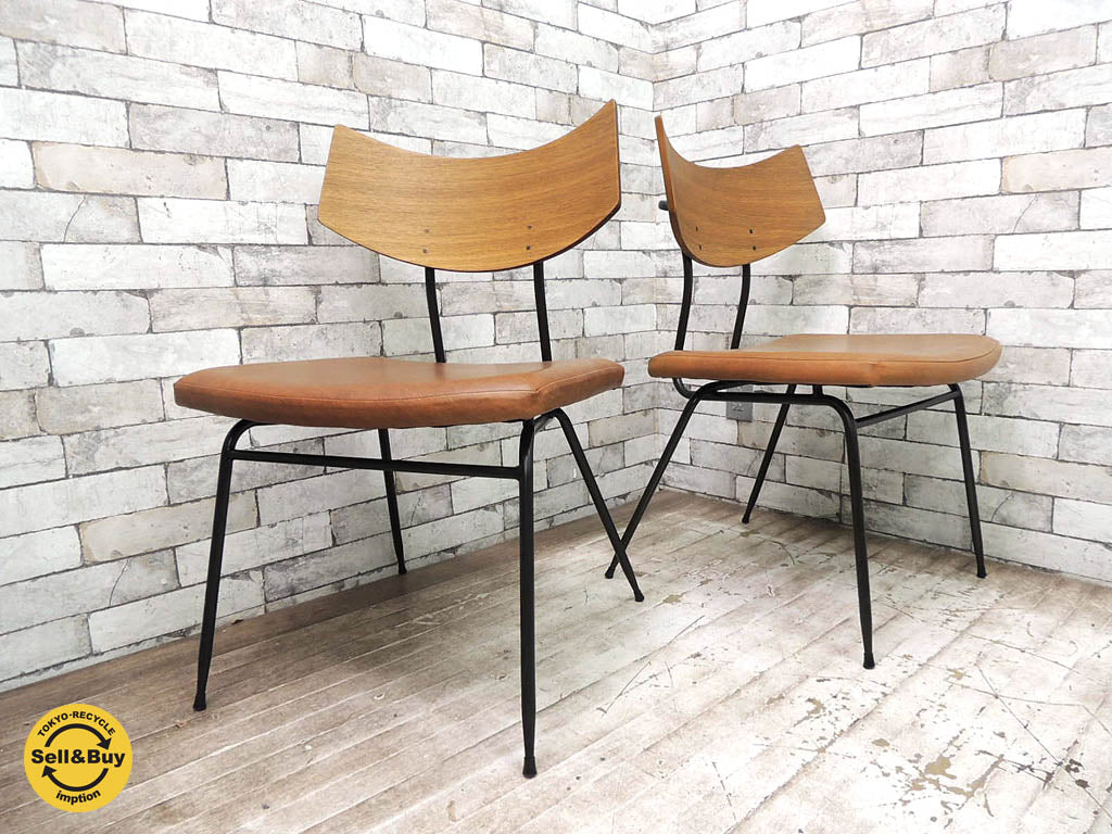 スクエアルーツ SQUARE ROOTS ソリ チェア SOLI CHAIR 2脚 オーク材×レザーシート アイアンレッグ アスプルンド取扱  中古品 買い取りしました。祖師ヶ谷大蔵店 出張買取もお任せ下さい。
