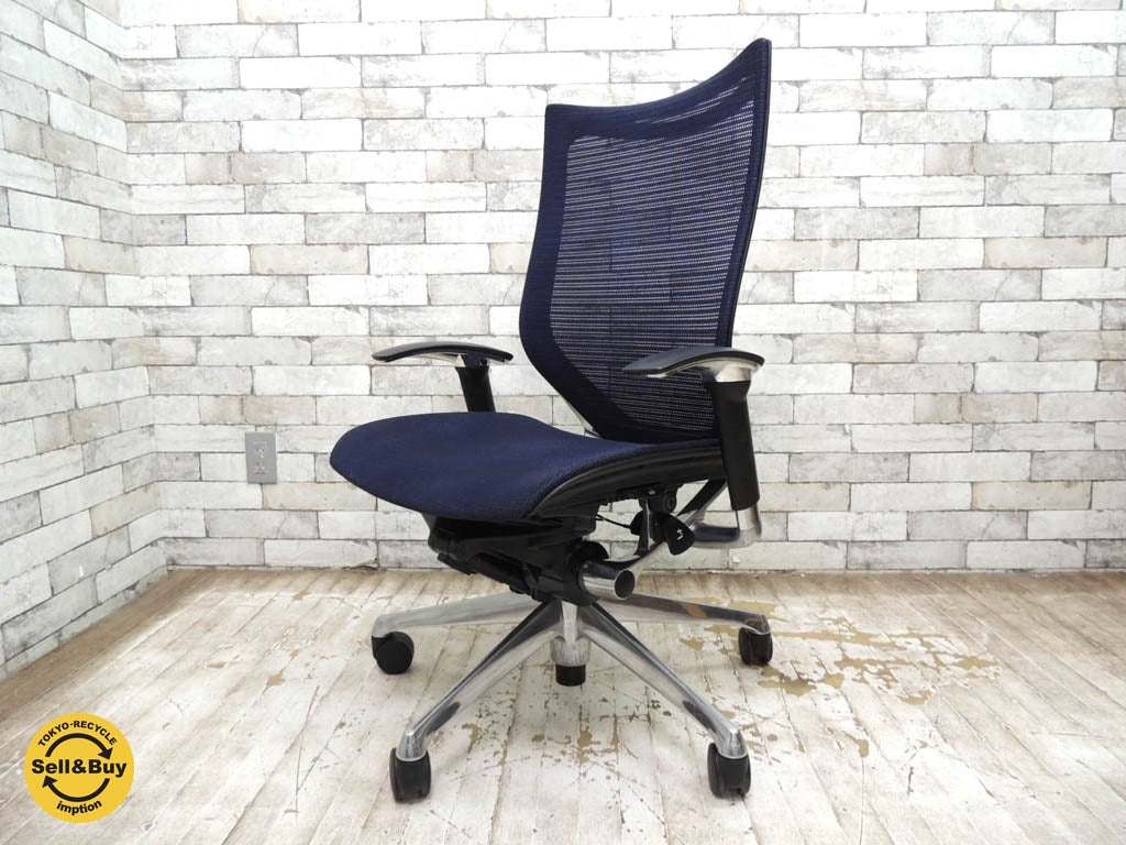 オカムラ okamura バロン BARON デスクチェア メッシュ背もたれ ジウジアーロ デザイン　中古品 買い取りしました。祖師谷大蔵店 出張買取もお任せ下さい。
