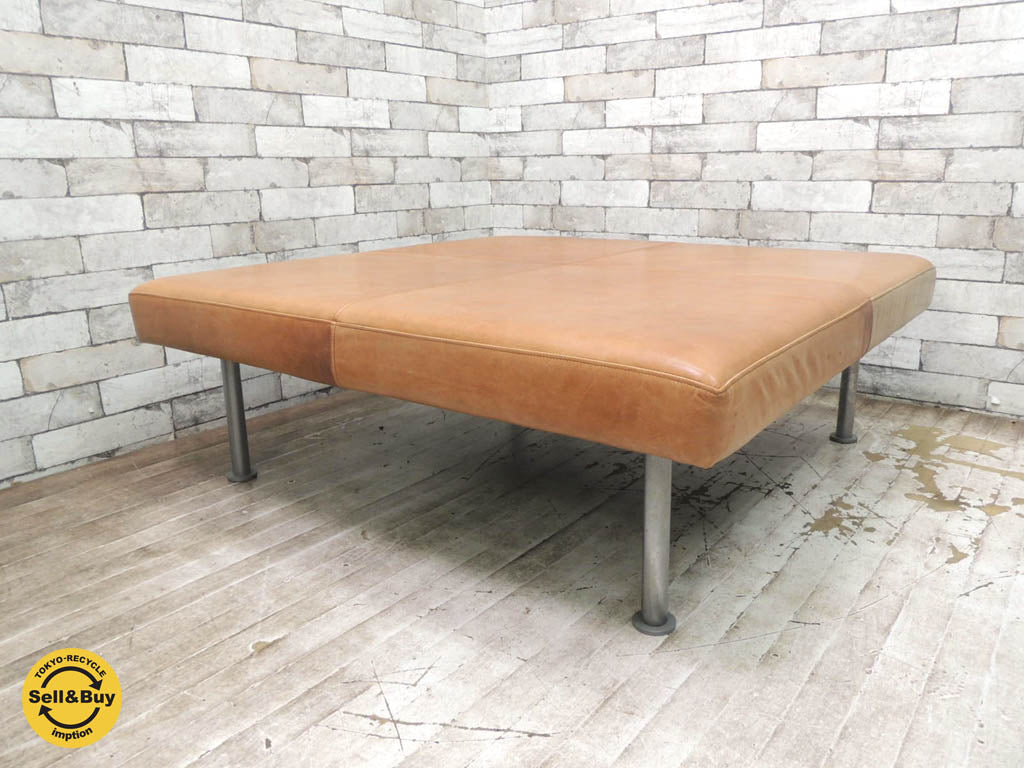 コンラン CONRAN 本革 オットマン フットスツール スクエア型 レザー　中古品 買い取りしました。祖師谷大蔵店 出張買取もお任せ下さい。