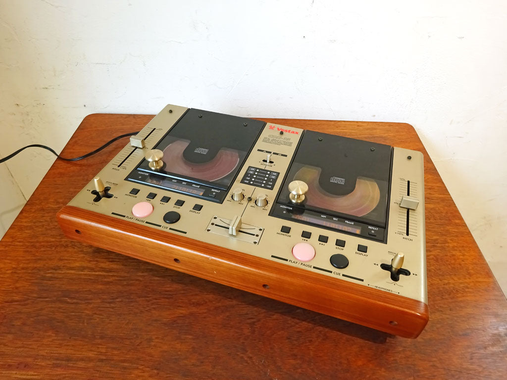 ベスタクス Vestax CDX-15 デュアルCDプレーヤー ミキサー CDJシステム 木目 動作確認済 中古品 買い取りしました。