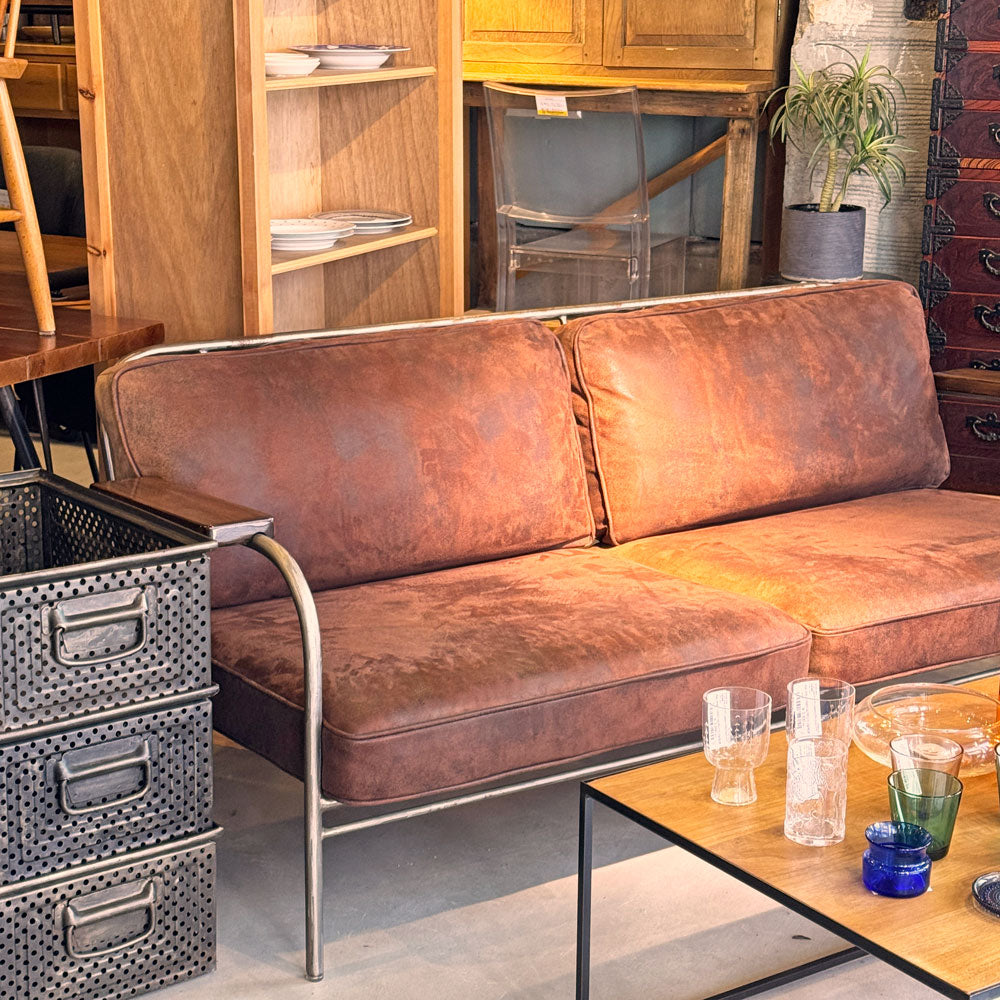 ジャーナルスタンダードファニチャー journal standard Furniture ラバル ソファ LAVAL SOFA 2Pソファ レザー インダストリアル ビンテージスタイル ～完成された空気～