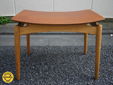 デンマークビンテージ チークプライウッド オーク スツール 北欧～様々なシチュエーションに合い かつ、そこに置くだけで絵になる～【買取と販売とレンタルのお店】