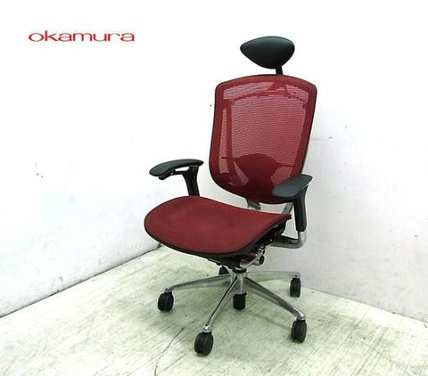 日本人の生活スタイルまで考慮したイタリアンデザイン～口コミも抜群のチェア オカムラ コンテッサ ヘドレスト ジウジアーロ 【買取と販売とレンタルのお店】