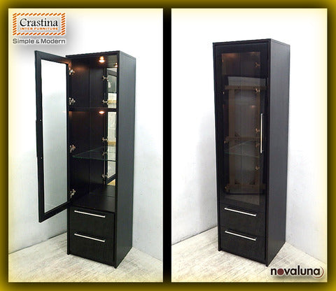 " Crastina / クラスティーナ " 『 キュリオケース （ 飾り棚 / ガラスキャビネット ）』 見せる・隠すを両立し、ディスプレイする楽しみを掻き立てるモダンなキュリオケース 入荷！！