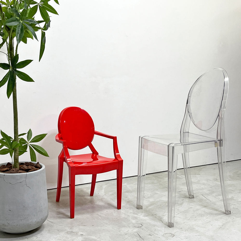 【祖師ヶ谷大蔵店】カルテル Kartell ルールーゴースト LouLou Ghost キッズチェア スタッキング アームチェア レッド フィリップ・スタルク 廃番 買取させていただきました。