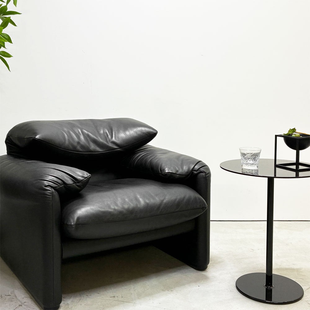 カッシーナイクスシー Cassina ixc マラルンガ MARALUNGA 675-1Pソファ 本革 ヴィコ・マジストレッティ 定価約￥1,144,000- ～情感豊かに包み込む名作～
