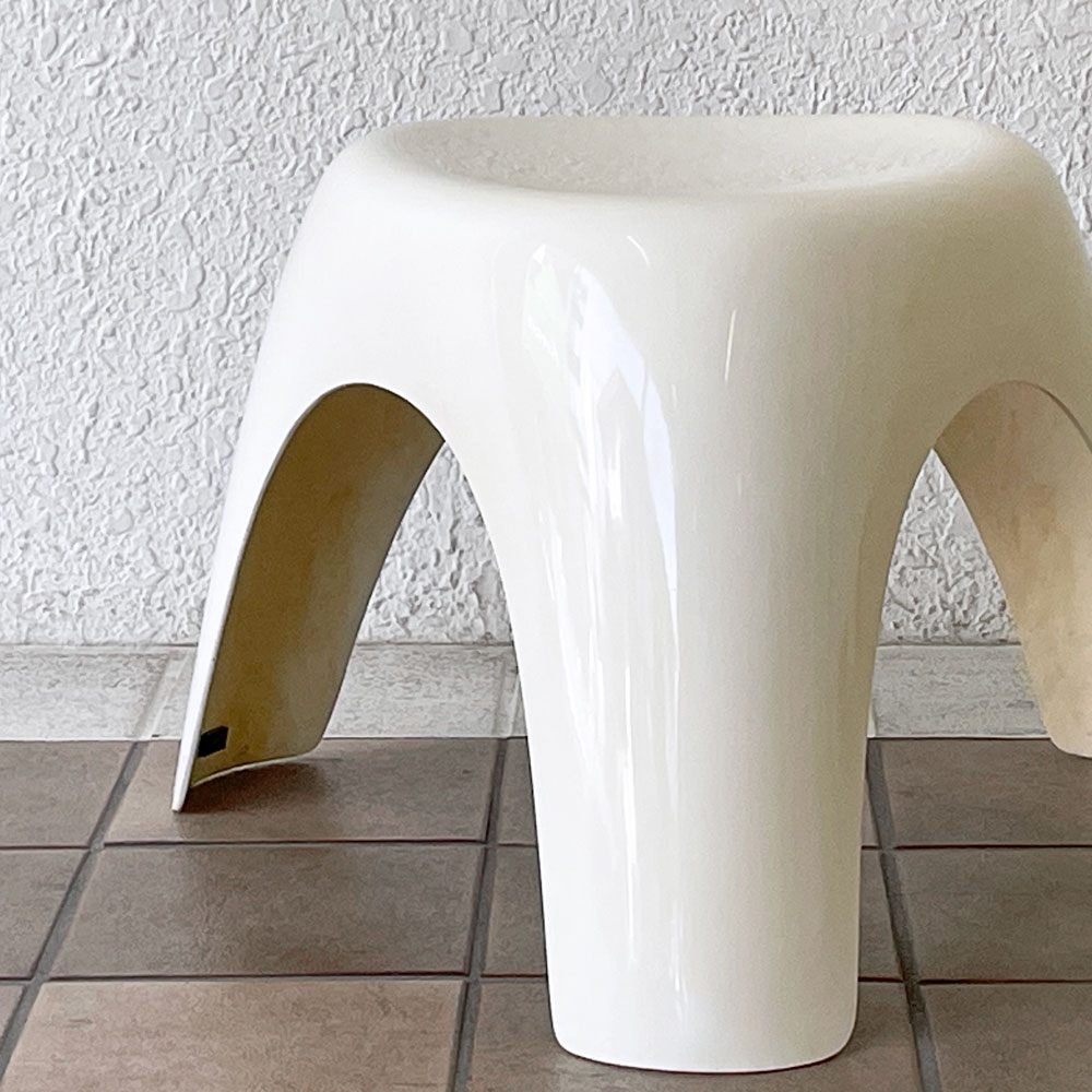 ハビタ habitat エレファントスツール elephant stool ホワイト FRP製 柳宗理 ミッドセンチュリー ビンテージ 希少 ～どこにでも、象の足跡～