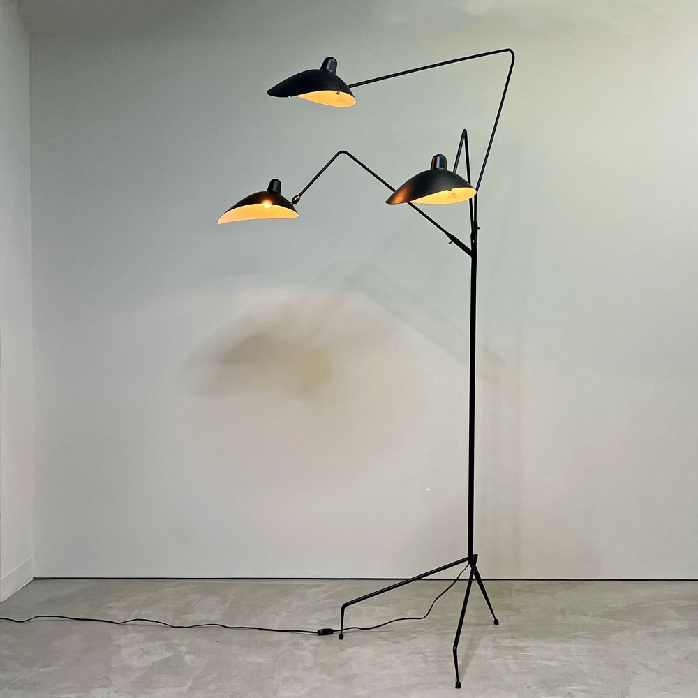 【祖師ヶ谷大蔵店】イデー IDEE ランパデール トワ ルミエーレ LAMPADAIRE 3 LUMIERES フロアライト スタンドライト 3灯 ブラック セルジュ・ムーユ 定価￥319,900 買取させていただきました。