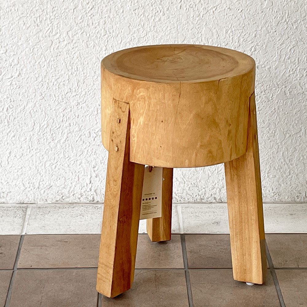 【用賀店】シカデザイン Sika Design スツール ロジャー Roger リサイクルチーク材 ハンドメイド デンマーク 北欧家具 定価53,900円 買取させていただきました。