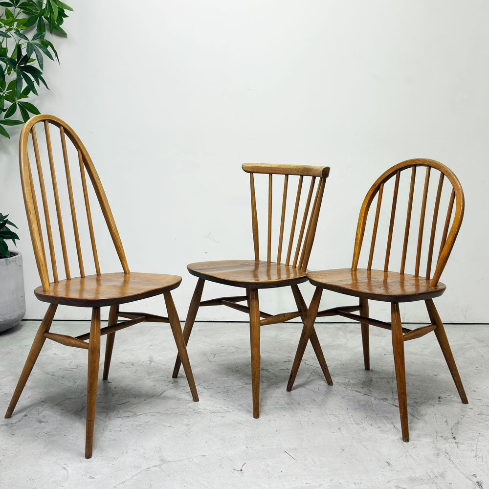 【祖師ヶ谷大蔵店】アーコール Ercol クエーカー チェア＆フープバックチェア＆ボウバックチェア カイトマーク有り 60's UKビンテージ vintage 英国 買取させていただきました。