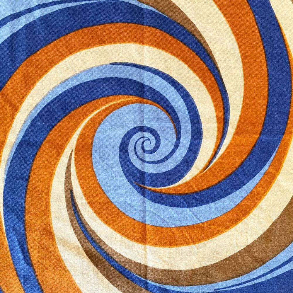 ストロンマ Stromma ハリケーン Hurricane ファブリック テーブルクロス 117×113cm カリー・メリン Curry Melin スウェーデン 北欧ビンテージ ～ 北欧の風を感じて