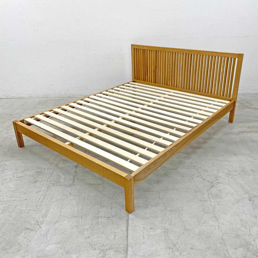 【登戸BASE店】アクタス ACTUS ポトス POTHOS アッシュ材 クイーンサイズ ベッド フレーム W165.5×D205×H85、SH30cm ロータイプ 希少な廃番モデル 買取させていただきました。