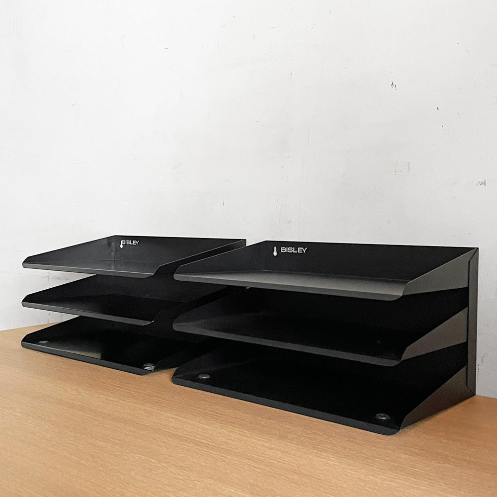 【自由が丘店】ビスレー BISLEY 3段 レターラック ブラック 書類棚 A4サイズ 横型 W38.5cm 壁掛け可 デスクアクセサリー 英国 買取させていただきました。