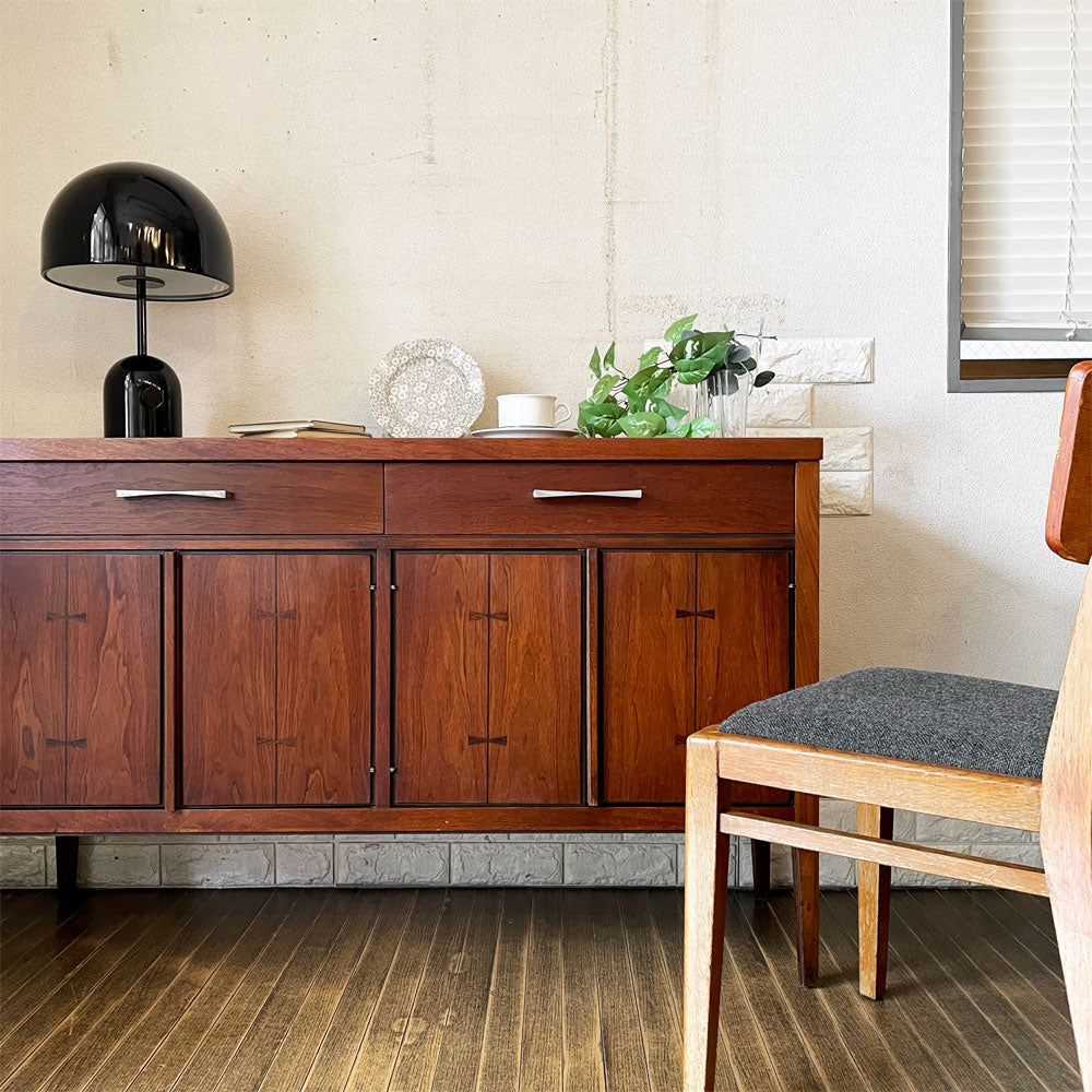 レーン LANE タキシード Tuxedo サイドボード ウォールナット×ローズウッド材 W122cm USビンテージ ～ フォーマルなミッドセンチュリー ～