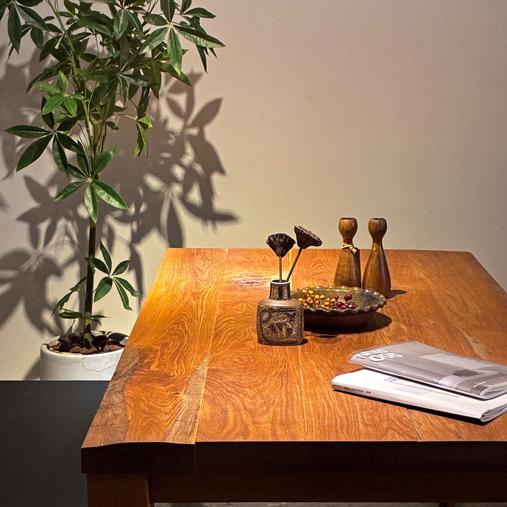 トラックファニチャー TRUCK FURNITURE OAK TABLE ダイニングテーブル ホワイトオーク無垢材 W160cm オーダーサイズ ～森と大地のグラビティ～