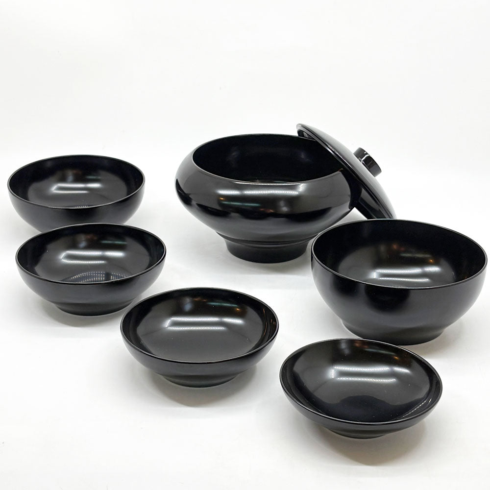 【祖師ヶ谷大蔵店】応量器 六椀重ね 蓋付 漆椀 漆器 和食器 黒塗 入れ子構造 ミニマルデザイン 伝統工芸品 買取させていただきました。