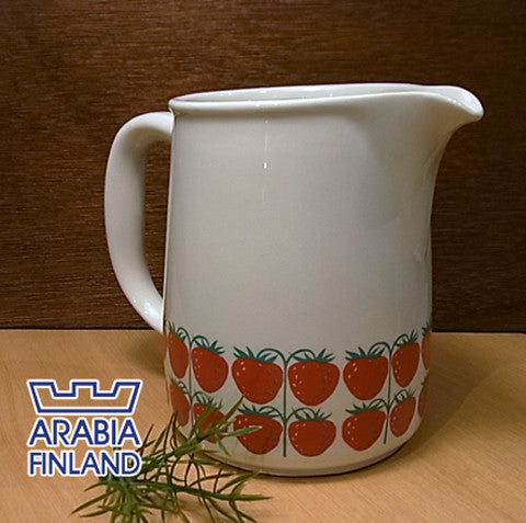 自由が丘店❦イチゴの可愛さ～ARABIA（アラビア)/Pomona(ポモナ)/ピッチャー(ストロベリー）【買取と販売とレンタルのお店】