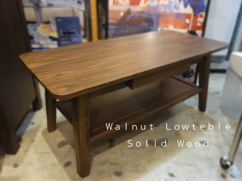 ■自由が丘店❦黒＆茶色の大人魅力～Walnut Lowtable(ウォルナット ローテーブル)Sold Wood(無垢材)【買取と販売とレンタルのお店】