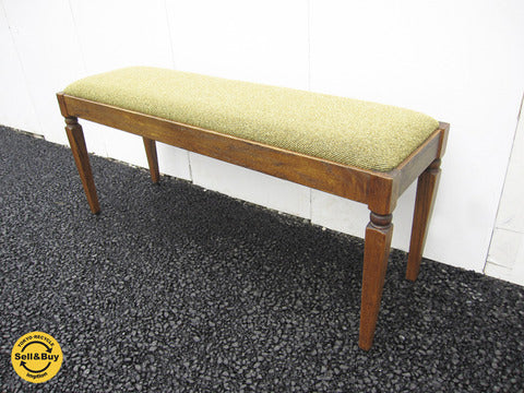 美品 B-COMPANY / ビーカンパニー クラシックスタイル 『 オーク無垢材 ダイニングベンチ 』～ クラシカルな雰囲気が漂う、落ち着いた面持ち ～