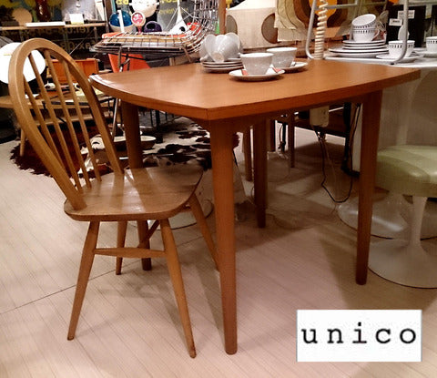 ナチュラルなチーク材のおしゃれテーブル～unico ウニコ/ HOLM ホルム チーク材ダイニングテーブル 【買取＆販売＆レンタル】