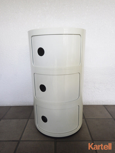 Kartell / カルテル　コンポニビリ　3段　ホワイト　～デザイン性の高いマルチ収納家具　【買取と販売とレンタルのお店】