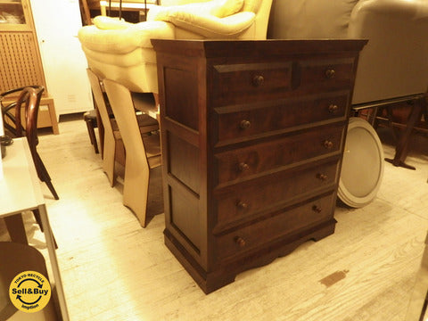 松本民芸家具　#46型　ベビータンス／箪笥 ～ミズメザクラ材の使いこめるチェスト～【買取と販売とレンタルのお店】