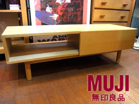 お部屋を優しい雰囲気に♪～無印良品 MUJI タモ無垢材AVラック/AVボード【買取＆販売＆レンタル】
