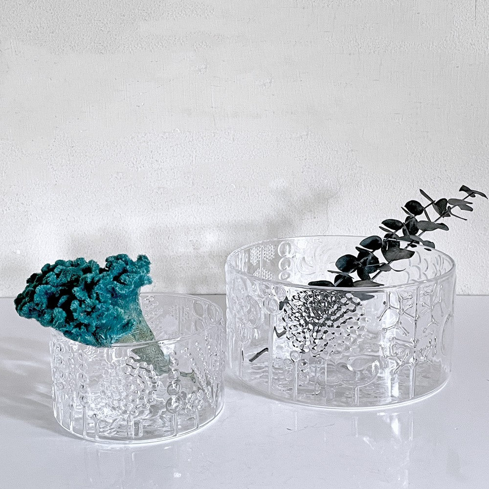【自由が丘店】イッタラ iittala フローラ FLORA ボウル Φ15㎝ ＆ Φ10cm ヌータヤルヴィ nuutajarvi クリア Scope別注 オイバ・トイッカ フィンランド 北欧雑貨 計2点 買取させていただきました。