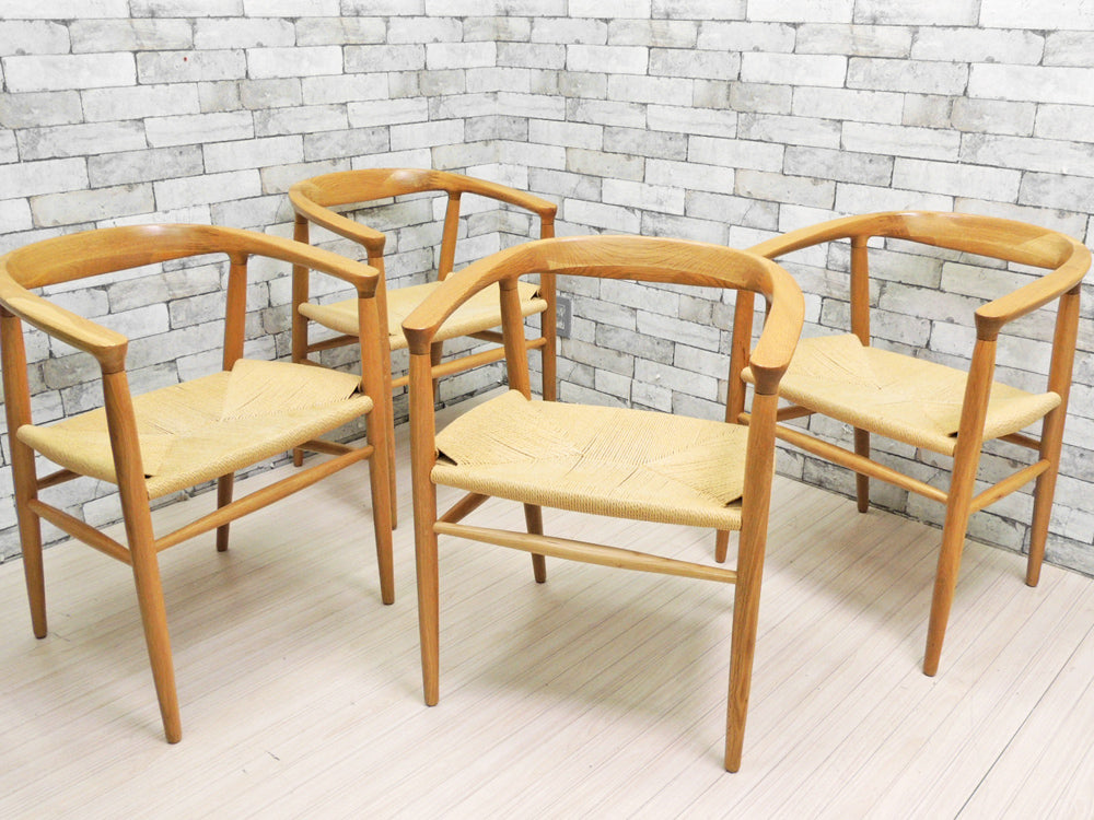 無印良品 MUJI オーク材 ペーパーコードチェア ダイニングチェア 4脚 中古品 買い取りしました。