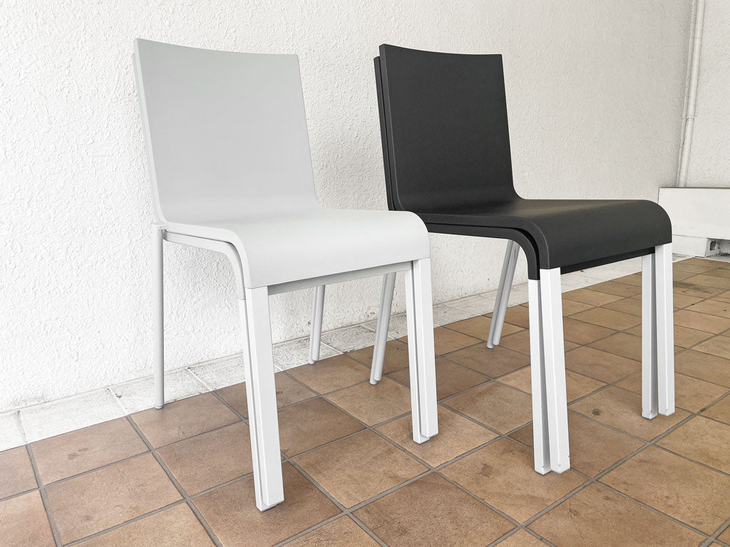 ヴィトラ vitra. ゼロスリー .03 ダイニングチェア スタッキングチェア グレー & ベーシックブラック マールテン・ヴァン・セーヴェレン Maarten Van Severen 中古品 買い取りしました。