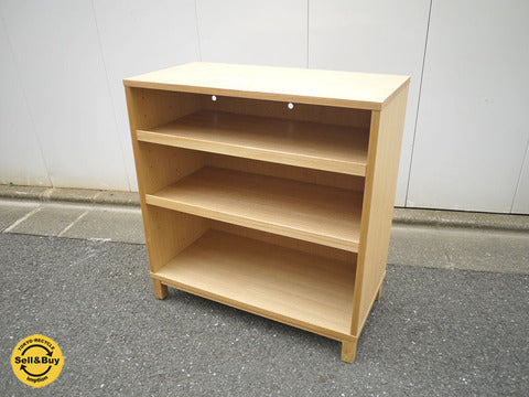無印良品 MUJI 組み合わせて使える木製収納  奥行き40cm タモ材～日本の住宅事情を熟知した使い勝手の良いデザイン【買取と販売とレンタルのお店】