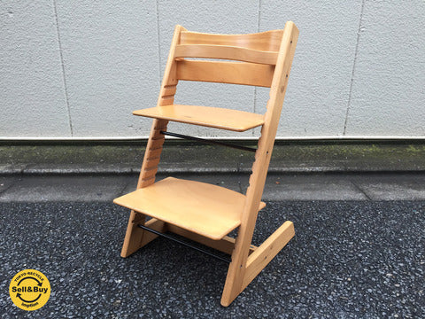 ストッケ STOKKE トリップトラップ TRIPP TRAPP チェア 旧型 ナチュラル 木製ガード付 ～ ベビーチェアといえばSTOKKE。人気は衰え知らず。 【買取と販売とレンタルのお店】