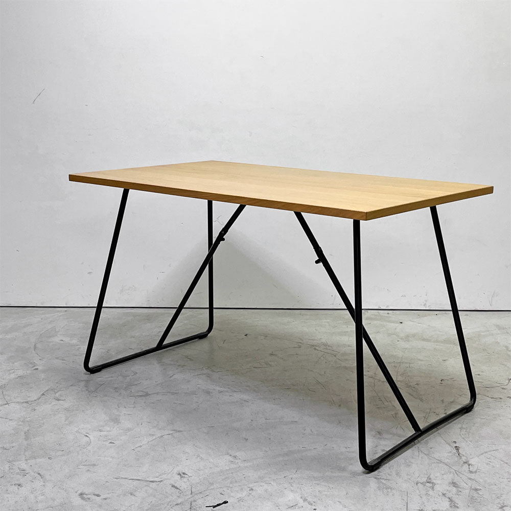 【祖師ヶ谷大蔵店】無印良品 MUJI 折りたたみテーブル オーク材 フォールディングテーブル ダイニングテーブル ワークテーブル W120cm スチール脚 買取させていただきました。