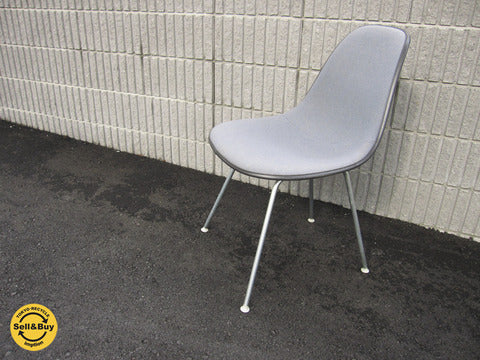 C&R. イームズ不朽の名作チェア! U.S.A Herman Miller / ハーマンミラー 55～70's ビンテージ 2ndエディション  『 サイドシェルチェア ・ Hベース = DSX 』 希少ブラックシェル&グレーファブリック!!