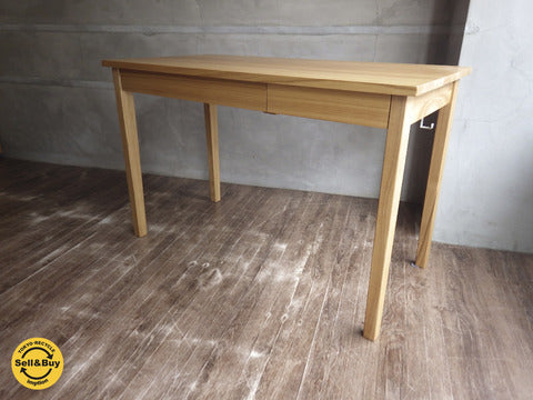 MUJI / 無印良品廃番 タモ材 パーソナルデスク 無垢材～シンプルだからこその使いがっての良さ。用途はさまざま～【買取と販売とレンタルのお店】