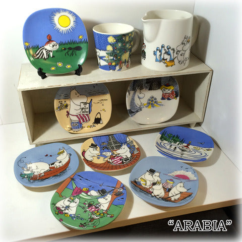 ◎経堂店  ムーミン谷のみんなが遊びに来てくれました♪ ～ ARABIA アラビア ムーミンシリーズ ミニウォールプレート マグカップ ミルクピッチャー【買取と販売とレンタルのお店】