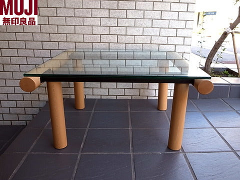 MUJI 無印良品xエンツォマーリ 希少廃盤 ガラス製 コーヒーテーブル ～　人気シリーズ 再入荷！！【買取と販売とレンタルのお店】