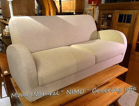 人気の可愛らしいナチュラルスタイルのソファ入荷してます♪ Momo Natural モモナチュラル NIMO カバーリング3pソファ【買取＆販売＆レンタル】