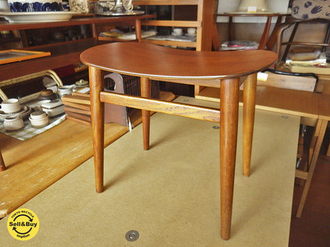 デンマーク ビンテージ チークプライウッド オーク スツール サイドテーブル　北欧　～　共に歩んでいきたいデンマーク家具。　【買取と販売とレンタルのお店】