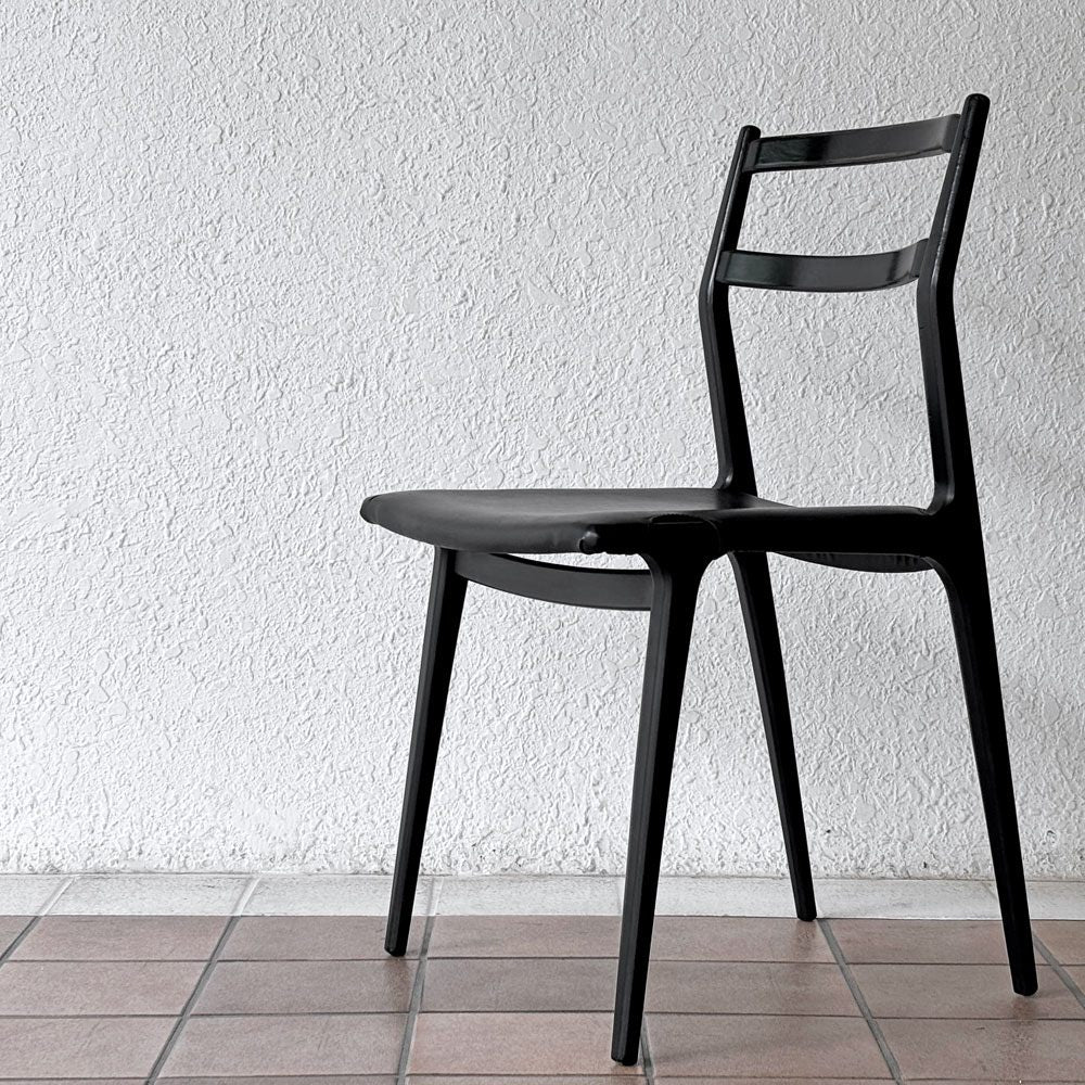 【用賀店】天童木工 TENDO インパラチェア Impala Chair ダイニングチェア ブラック レザー 本革 佐々木敏光 ジャパニーズミッドセンチュリーモダン 買取させていただきました。