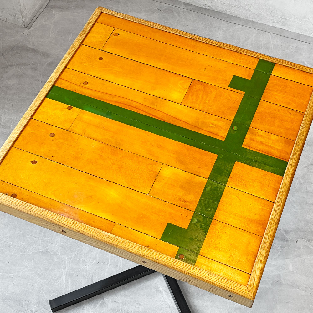 アクメファニチャー ACME Furniture グランビュー GRANDVIEW TABLE_GYMFLOOR カフェテーブル THE GYMNASIUM チェリー材 スクエア W60cm～思い出を背負ったテーブル