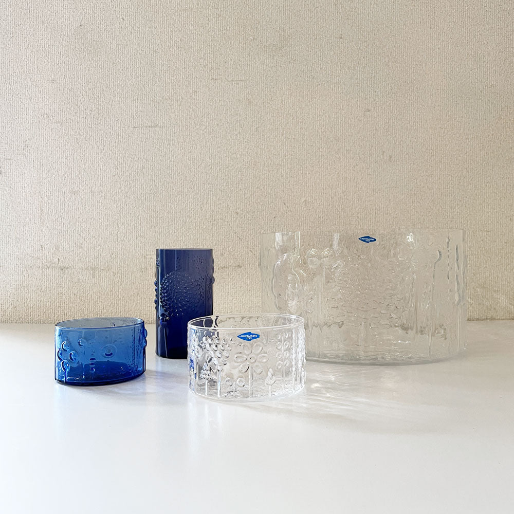 【経堂店】イッタラ iittala & ヌータヤルヴィ Nuutajarvi フローラ Flora ボウル & タンブラー オイバ・トイッカ フィンランド 北欧雑貨 廃番 計4点 買取させていただきました。