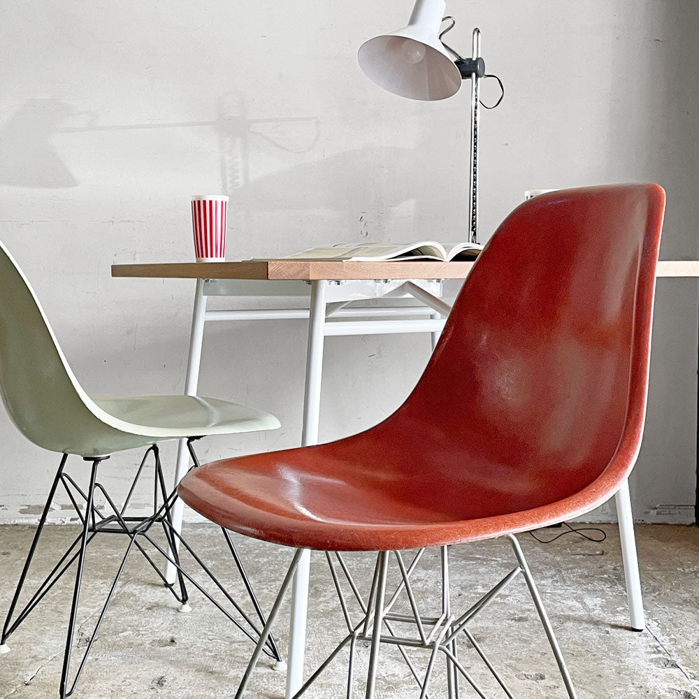 ハーマンミラー Herman Miller サイドシェルチェア セカンド 2nd FRP エッフェルベース ジンク テラコッタ ビンテージ イームズ ミッドセンチュリー ～名作を日常に