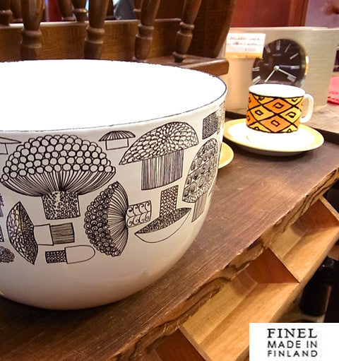 FINEL 『Tatti』 Enamel Mixing/Salad Bowl マッシュルーム ホーロー ボウル Arabia キノコ エナメル