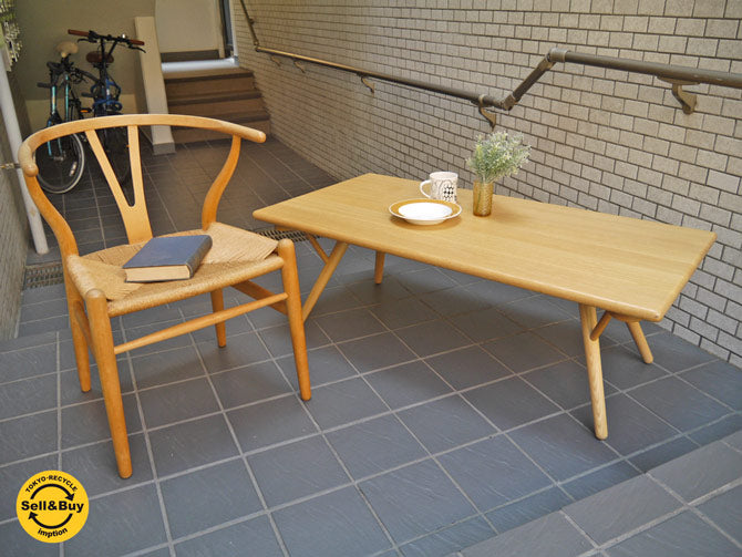 匠工芸 Takumi ジャズ JAZZ センターテーブル コーヒーテーブル 阿久津 宏 オーク無垢集成材 幅120 廃番 定価17.8万 ～優しいクラフト感とスタイリッシュさを兼ね備えた≪JAZZ≫～ 【 買取と販売とレンタルのお店 】